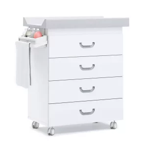 Mueble Bañera Cómoda Cambiador Gris - Joy