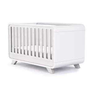Cuna-Cama-Escritorio 70X140 Roble Blanco - Kurve Essence