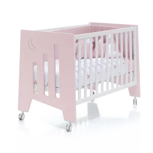 Cuna-Escritorio 60X120 Rosa - Omni