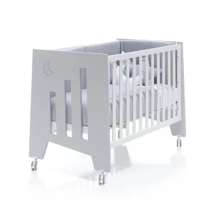 Cuna-Escritorio 60X120 Gris - Omni