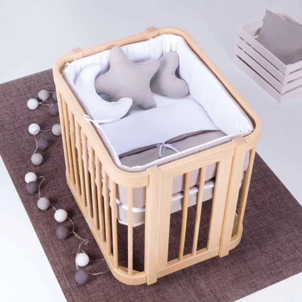 Minicuna Ovalada 55X70 Madera - Crea Uno Nomad