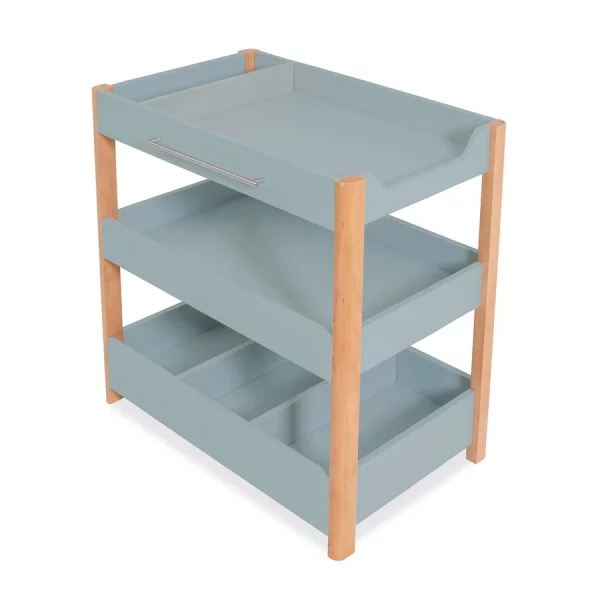 Mueble Cambiador 50X80 Estantes Madera-Verde - Dadá