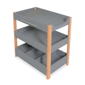 Mueble Cambiador 50X80 Estantes Madera-Gris - Dadá