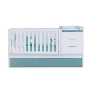 Cuna Convertible Cajones Blanca-Agua - Sero More