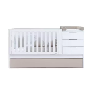Cuna Convertible 70X140 Nido Blanca-Beige - Sero More