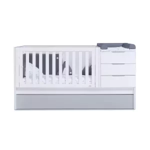 Cuna Convertible 70X140 Nido Blanca-Gris - Sero More