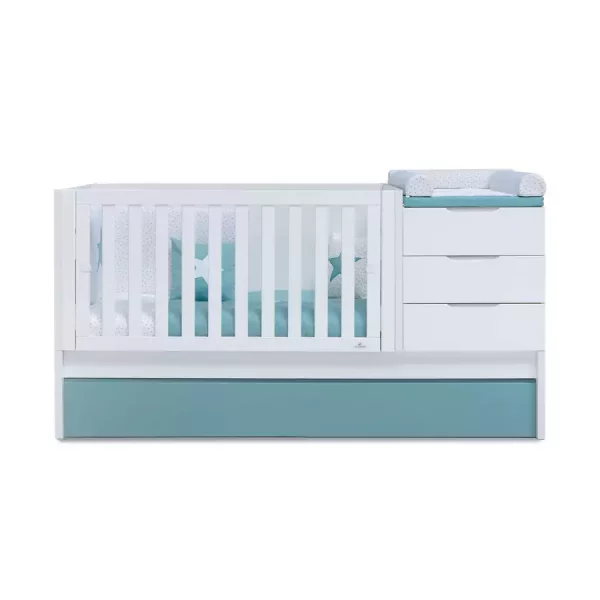 Cuna Convertible 70X140 Nido Blanca-Agua - Sero More