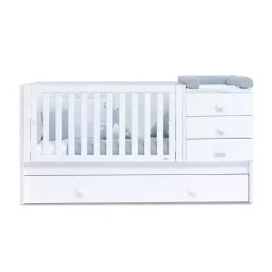 Cuna Convertible 70X140 Nido En Blanco - Sero Bubble