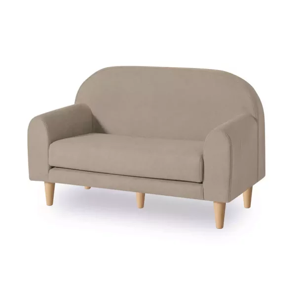 Sofá Infantil Doble En Tela Beige - Code Due