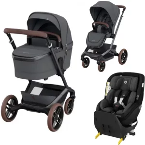 Pack Maxicosi Fame Duo Graphite y Mica Pro Eco Black