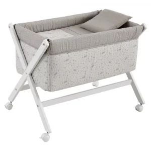 Minicuna Tijera Abete Beige/Blanco