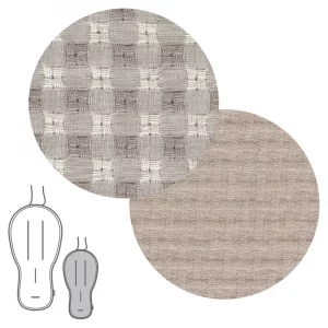 Colchoneta Silla Reversible Vicky Beige