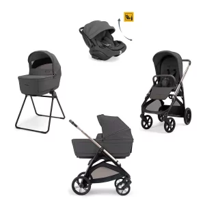 Inglesina Quattro Aptica Darwin Recline Evo Marble Grey + Chasis Palladio Black