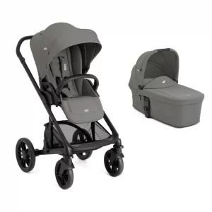 Joie Chrome 2 Duo Quartz + Capazo Chrome V3 - Quartz