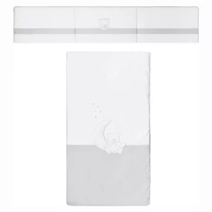 Pack Colcha y Protector 70x140 Teddy Gris