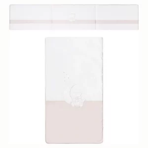 Pack Colcha y Protector 60x120 Teddy Rosa