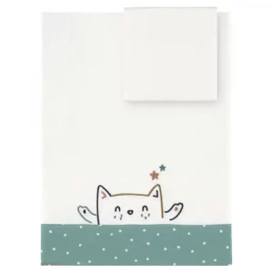 Sabanas Cuna 70x140 Happy Cats (Bordadas)