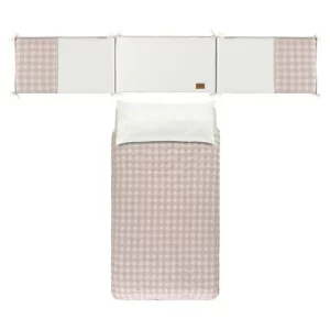 Pack Nordica y Protector 60x120 Checks Rosa