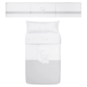 Pack Nordica y Protector 70x140 Teddy Gris