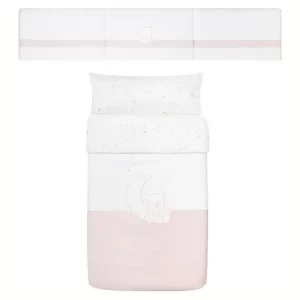 Pack Nordica y Protector 60x120 Teddy Rosa